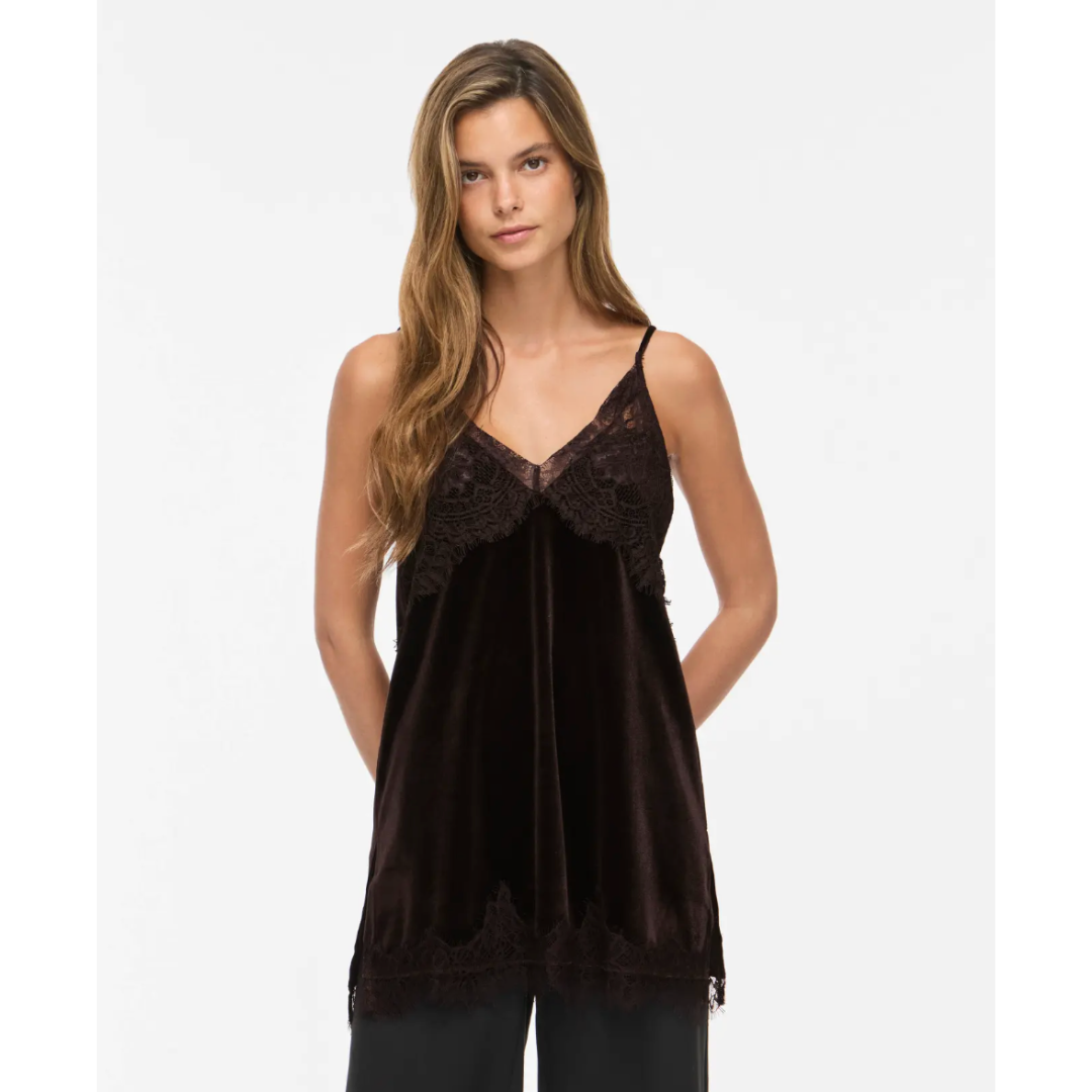 Verity Velvet Singlet Top