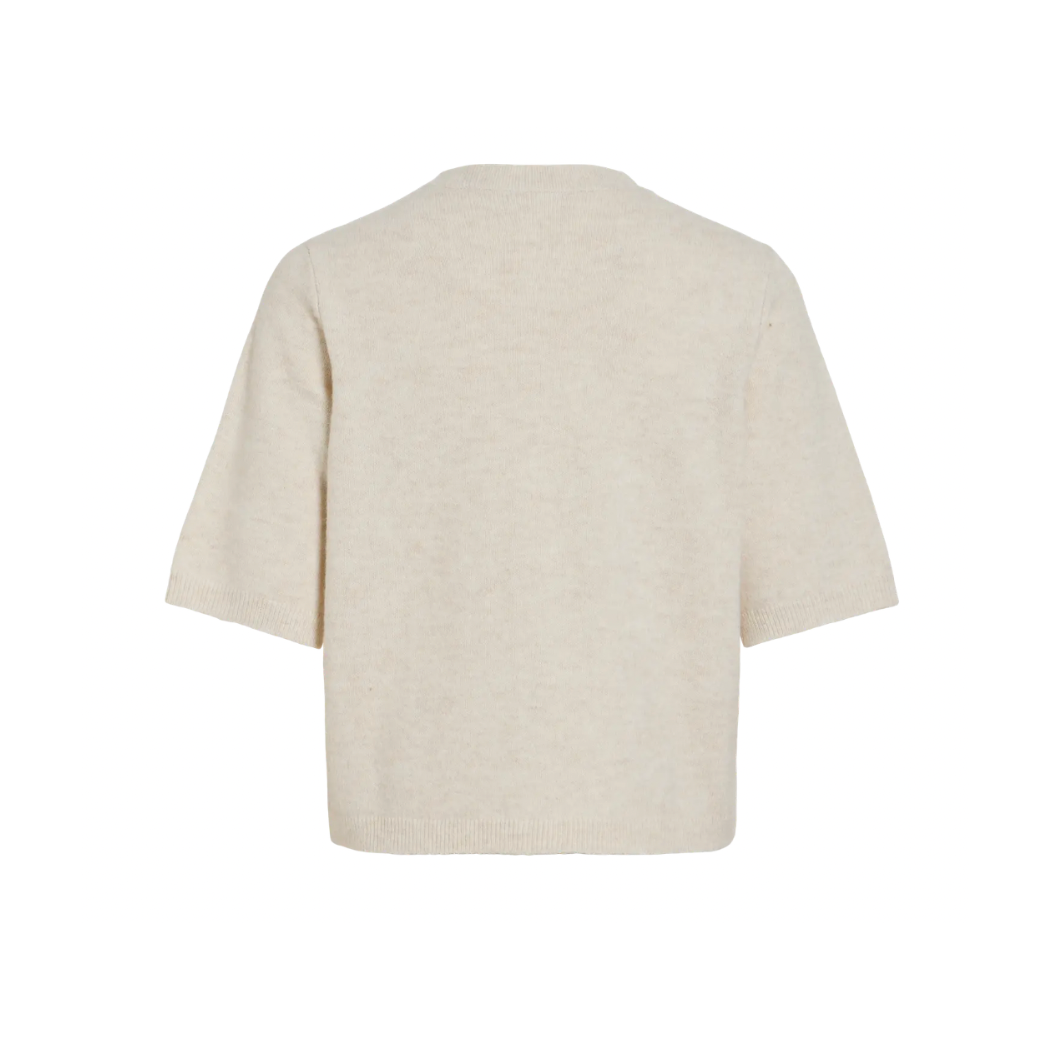 Gia Short Sleeve Cardigan - Cream