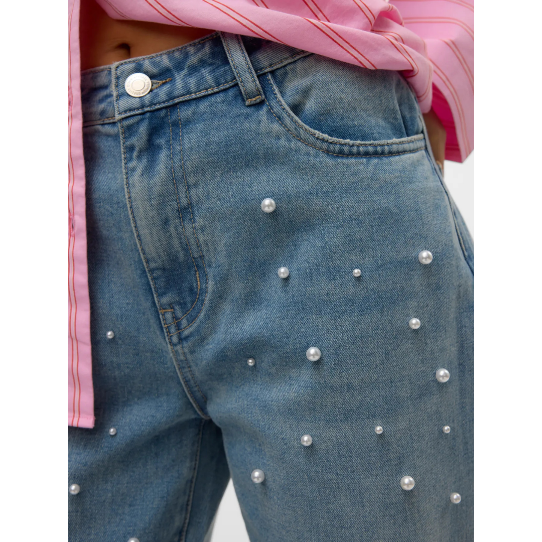 Jamie Pearl Turn Up Jeans