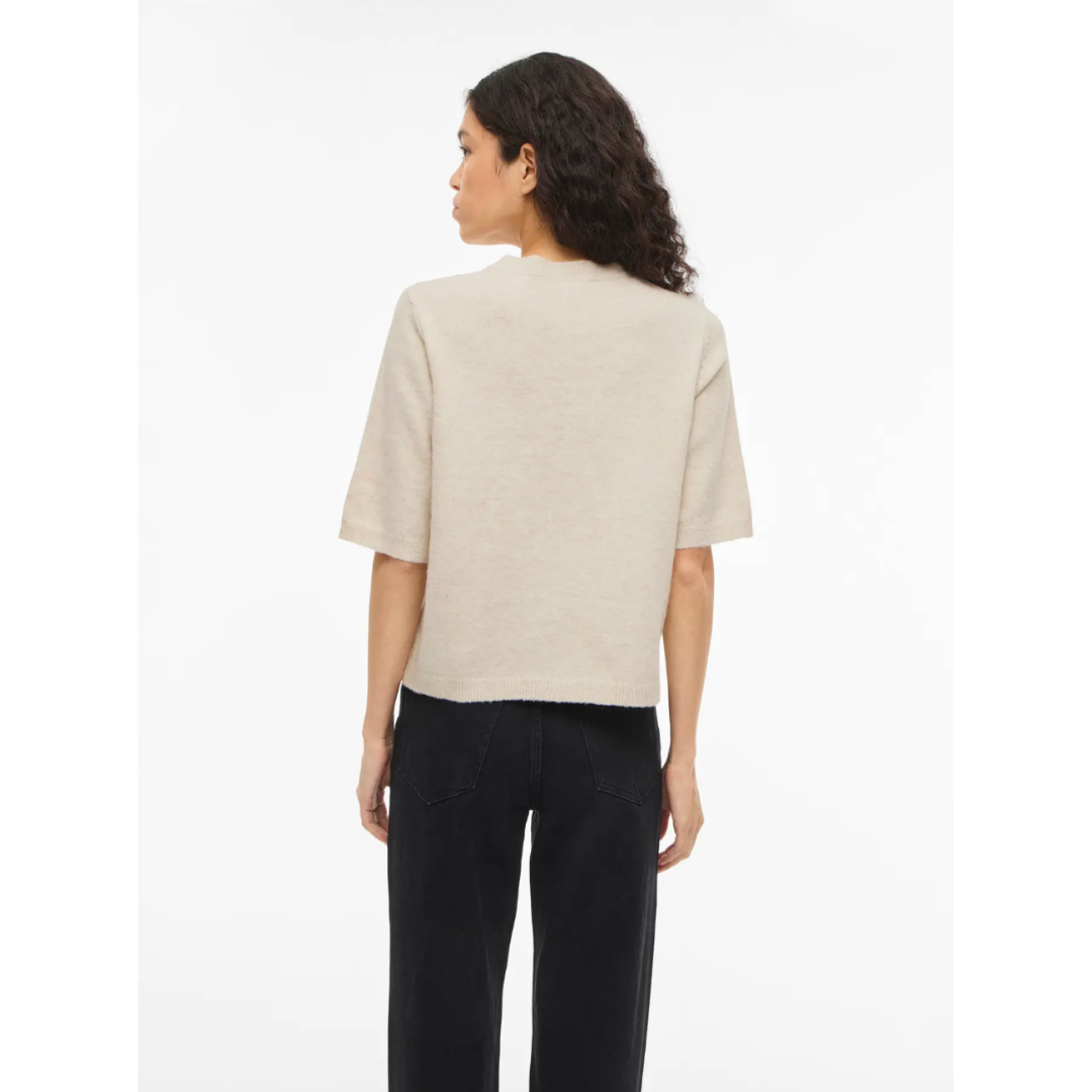 Gia Short Sleeve Cardigan - Cream