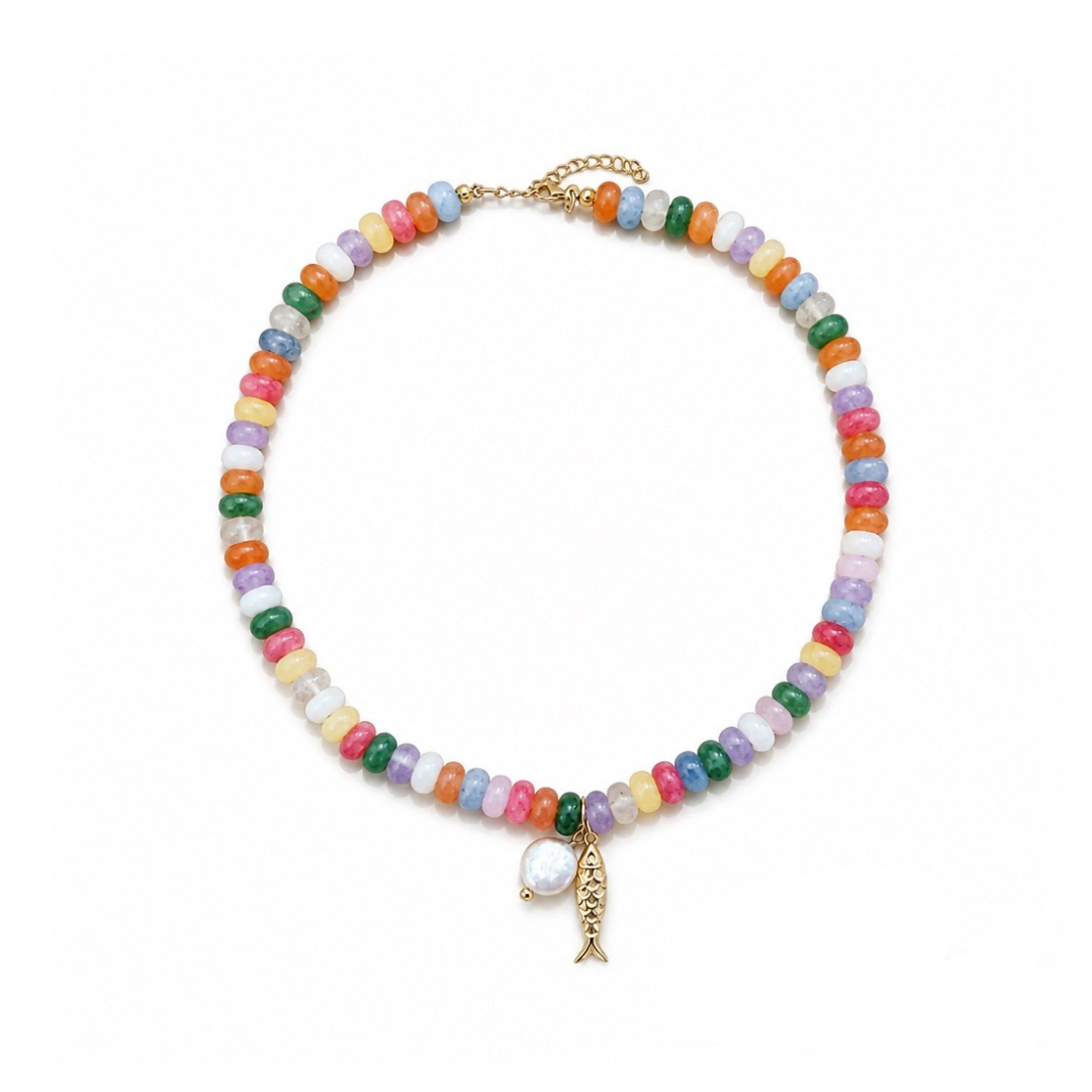 Capri Fish Beaded Necklace