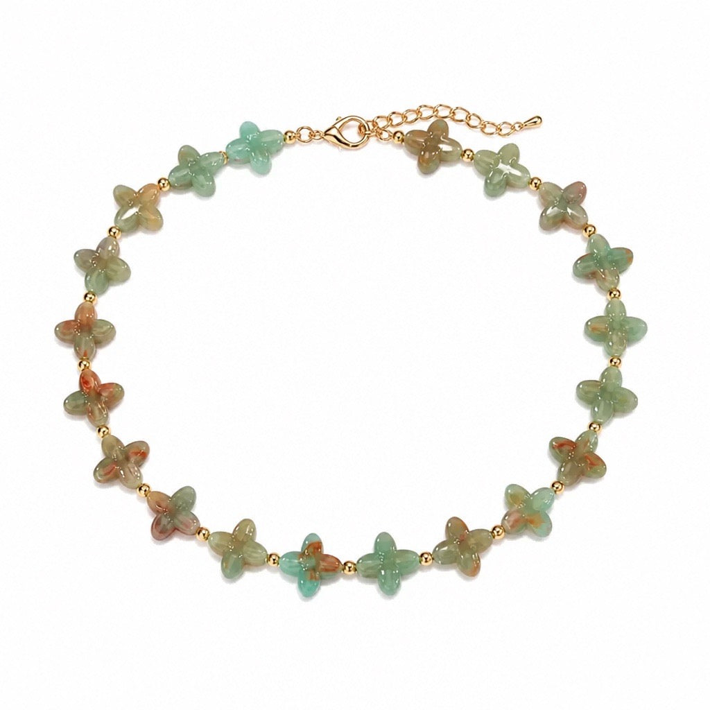 Acrylic Clover Necklace