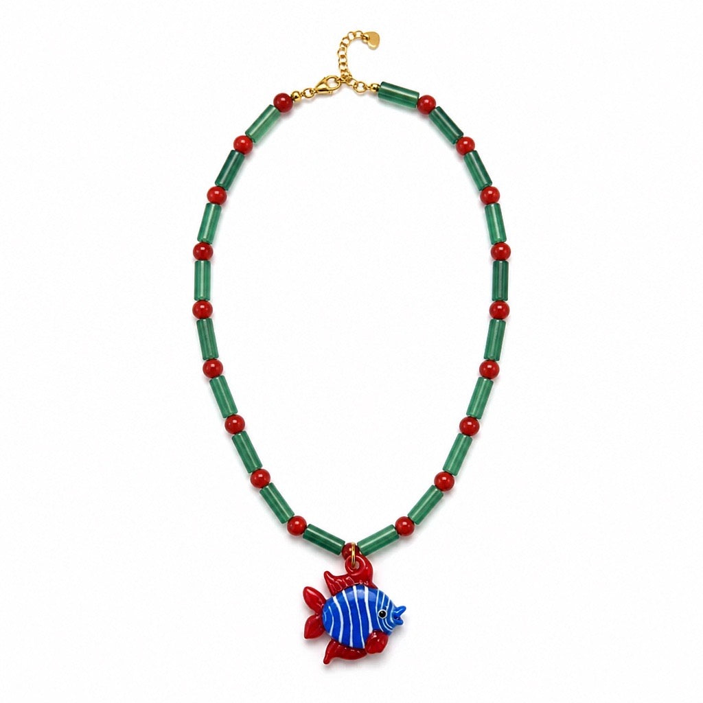 Porto Fish Pendant Necklace