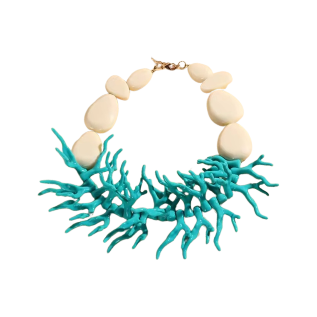 Turquoise Coral Necklace