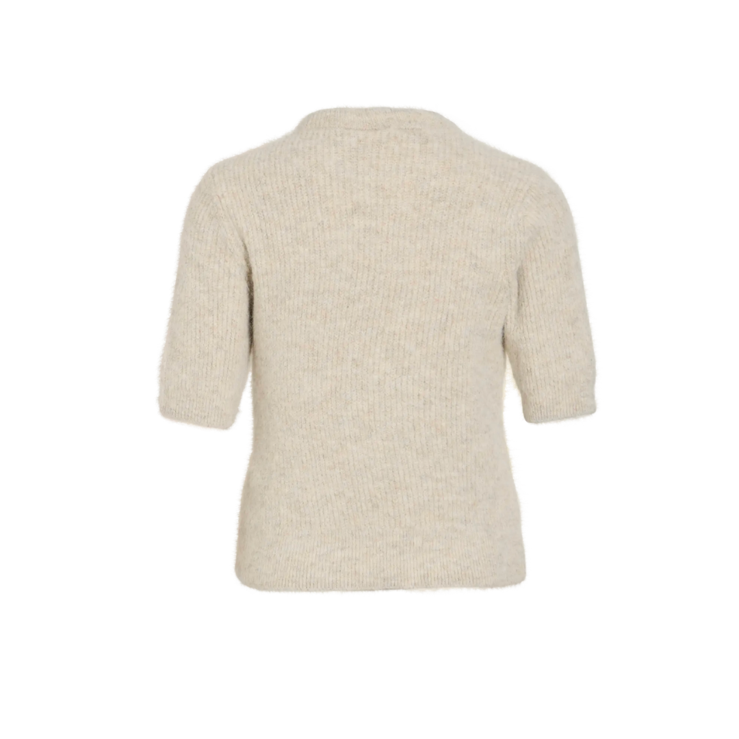 Nancy Knitted Top - Cream
