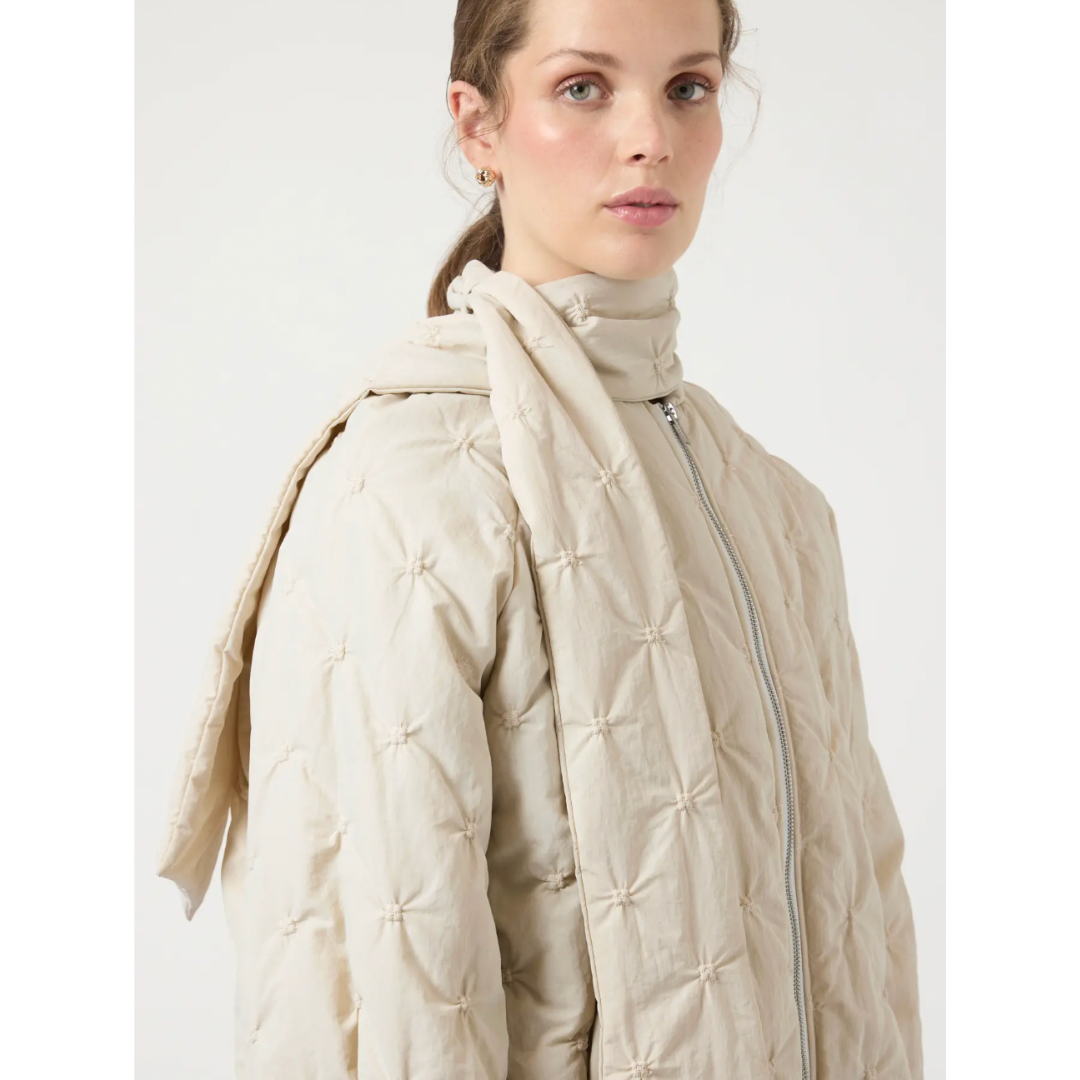 St Moritz Padded Coat With Scarf