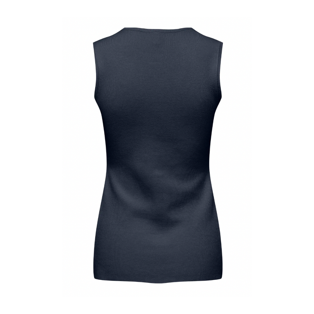 Eve Knitted Vest - Navy