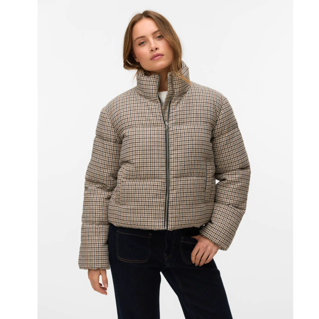 Lyon Houndstooth Puffer Jacket