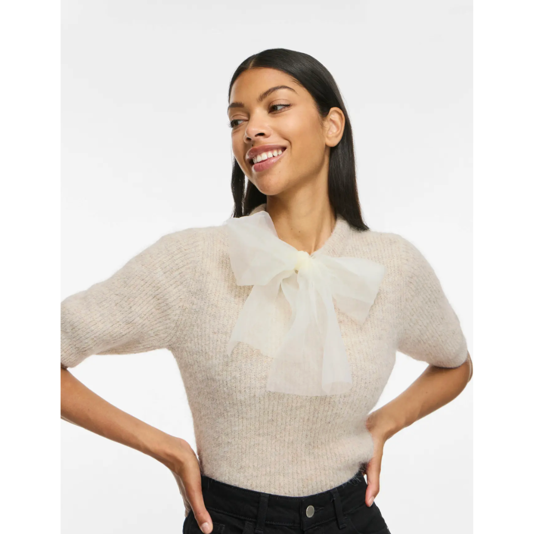Nancy Knitted Top - Cream