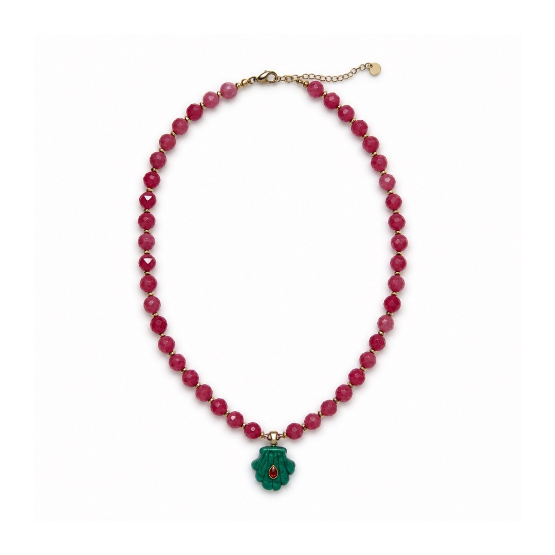 Marci necklace - Red & Green