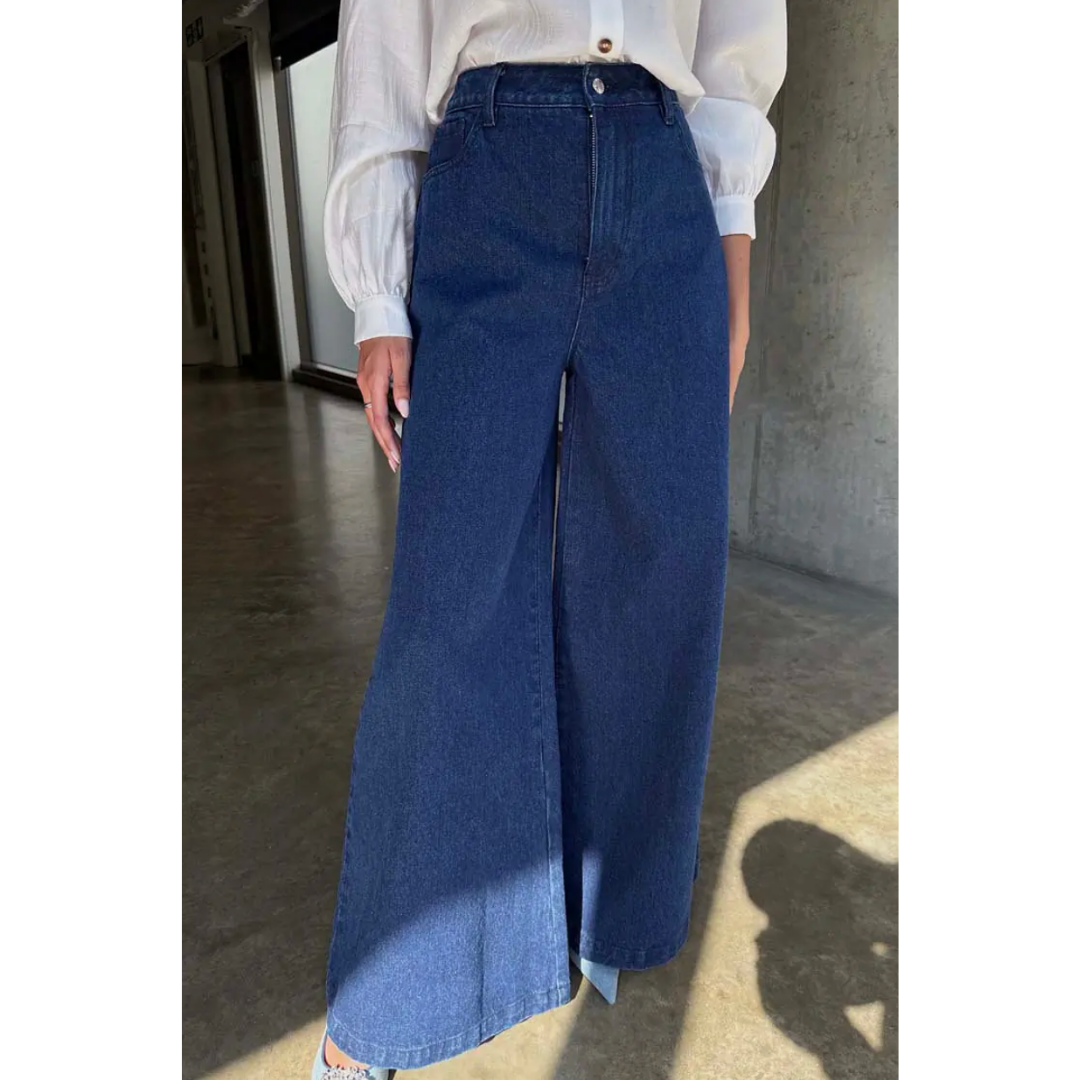 Blue Denim Pallazzo Jan Jean