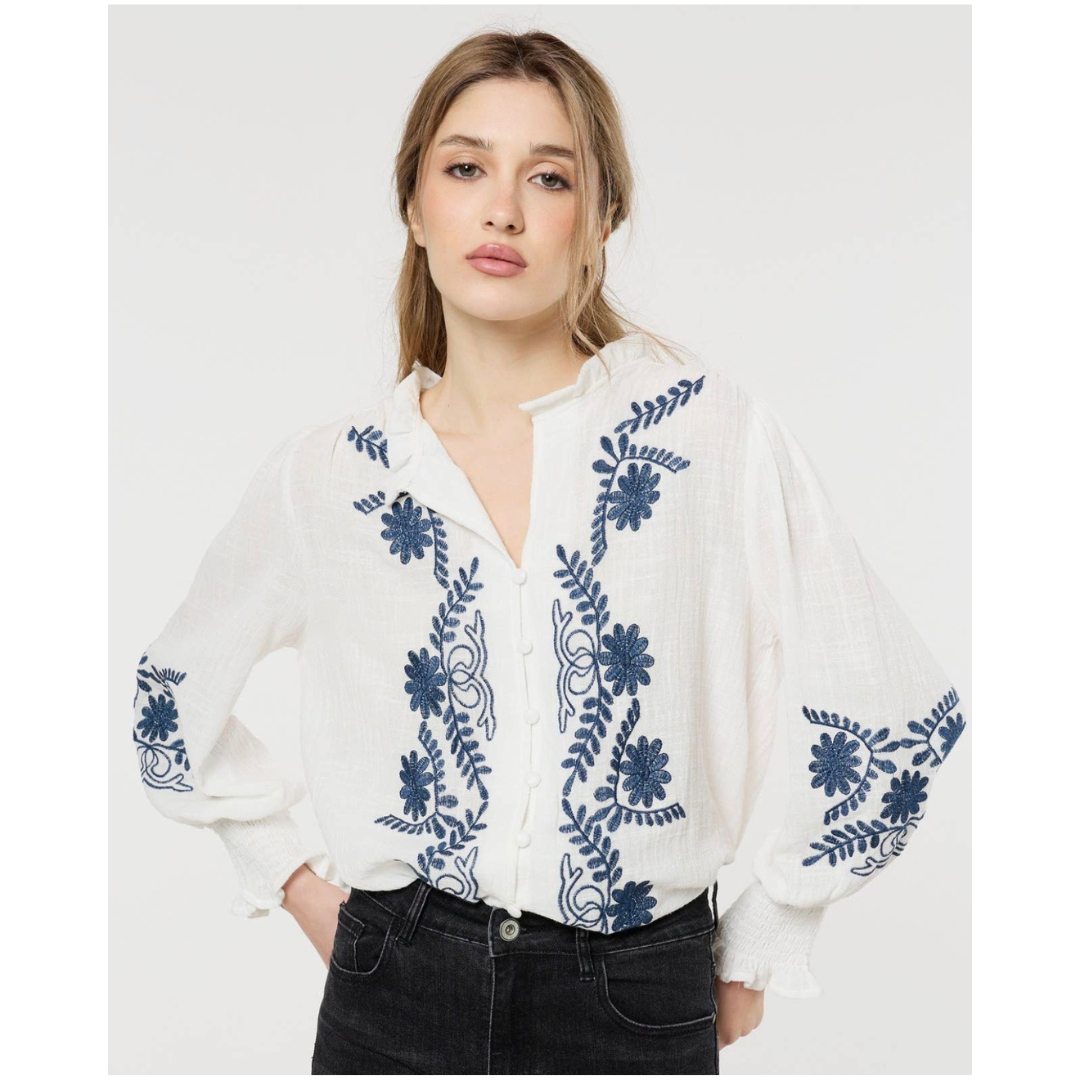 Harper Embroidered Blouse
