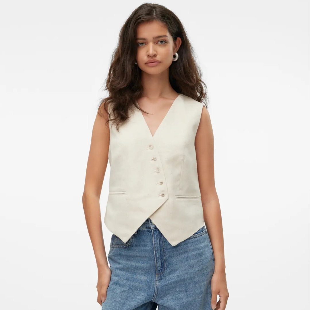 Florence Linen Waistcoat
