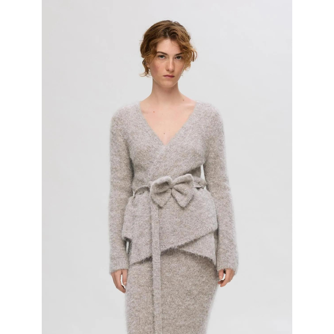 Gabbi Bow Wrap Cardigan
