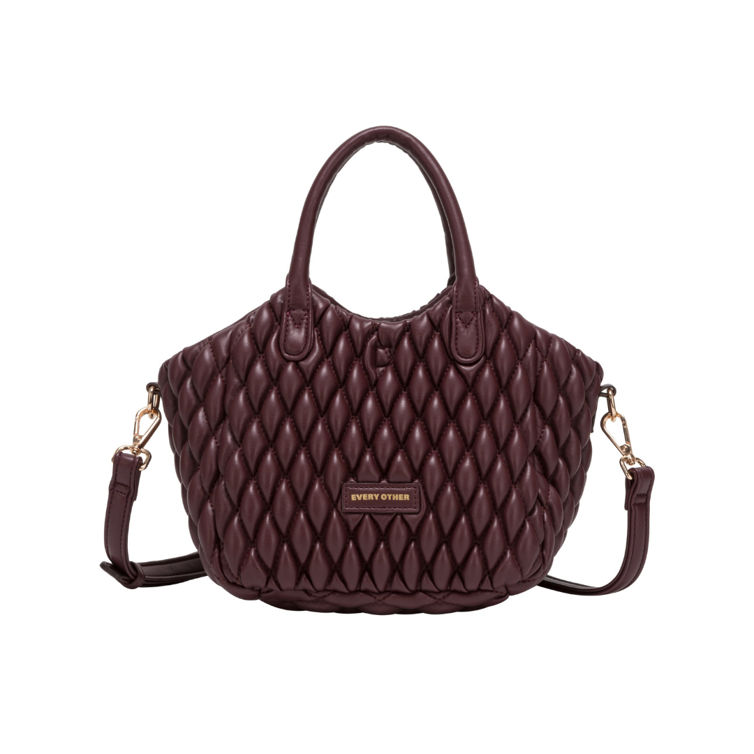 Burgundy Quilted Grab Bag