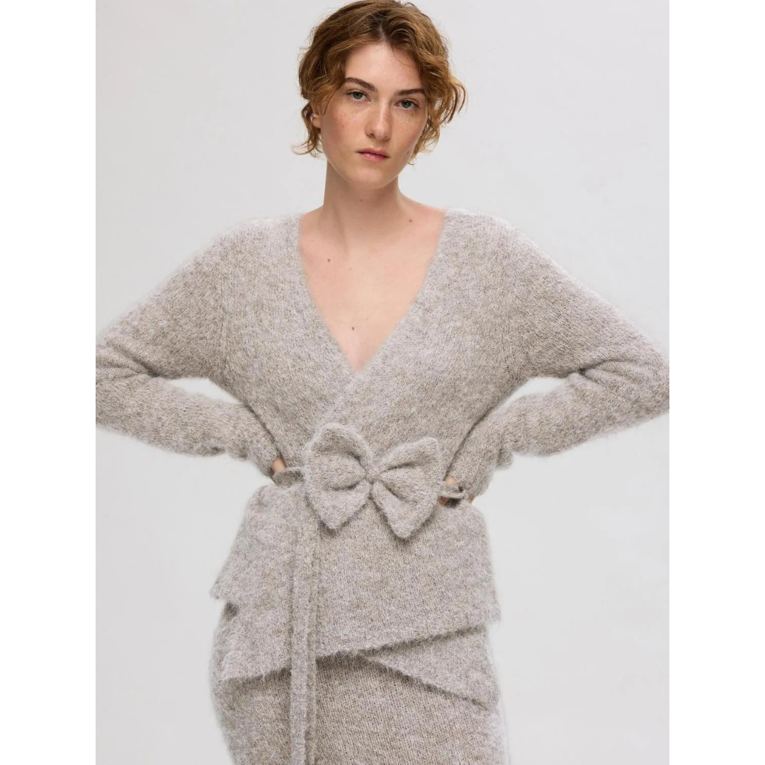 Gabbi Bow Wrap Cardigan