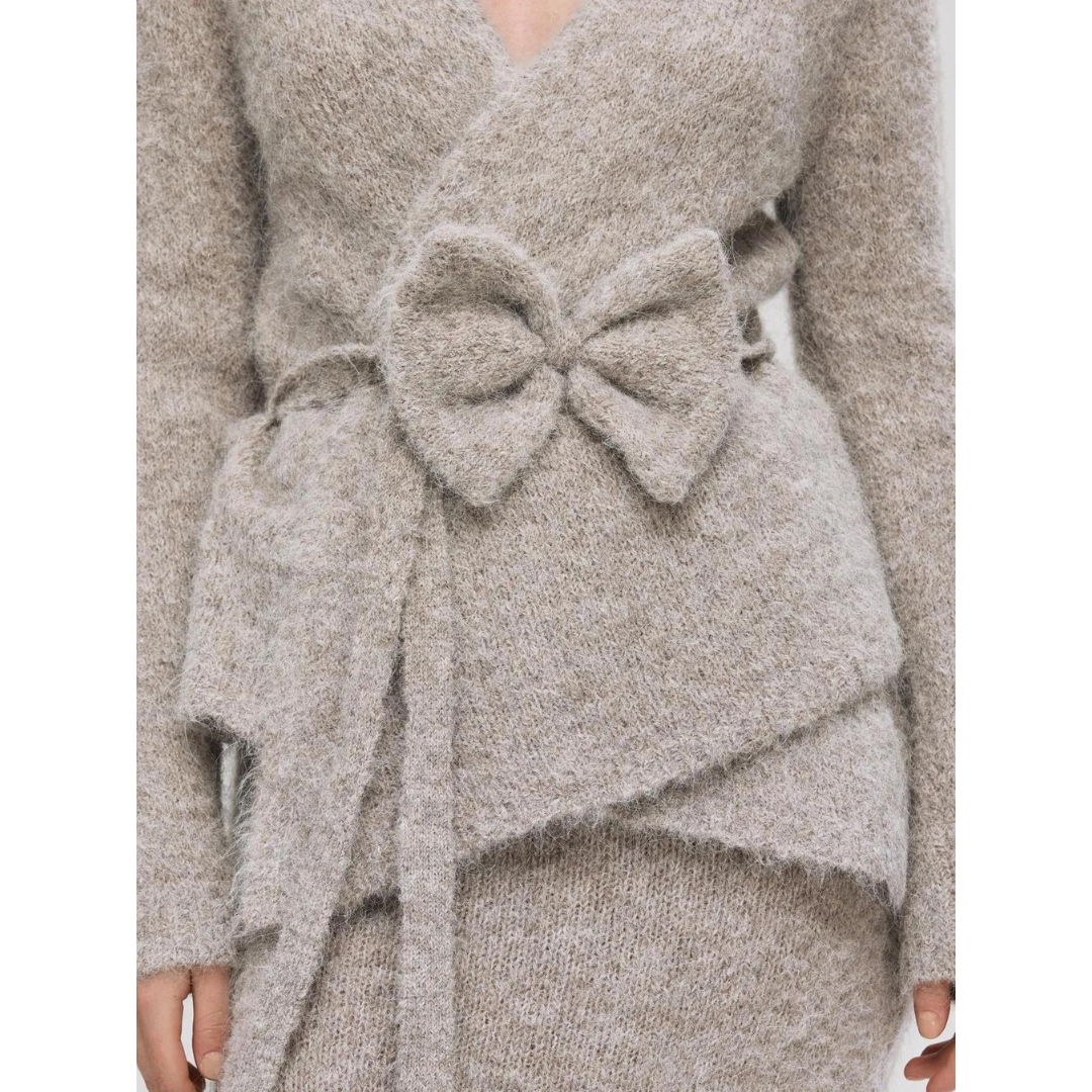 Gabbi Bow Wrap Cardigan