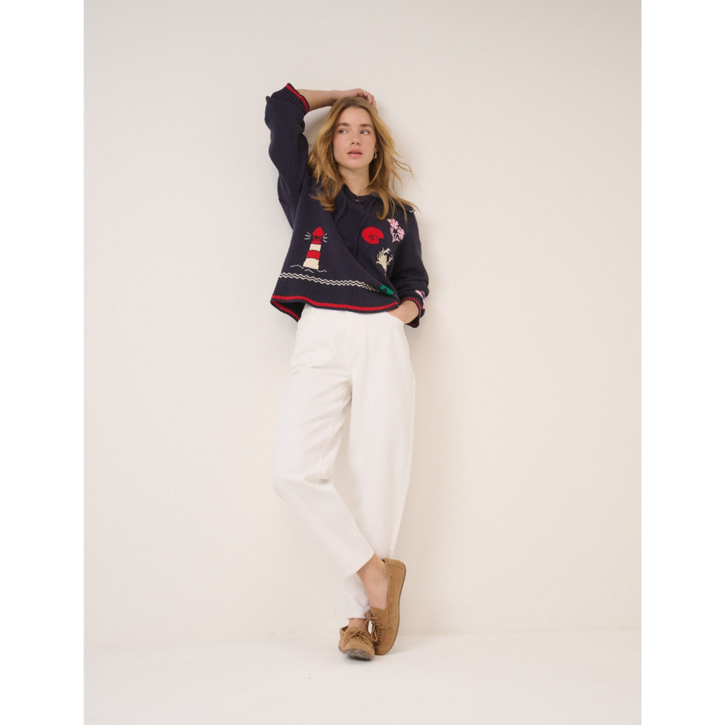 Navy Seascape Jumper