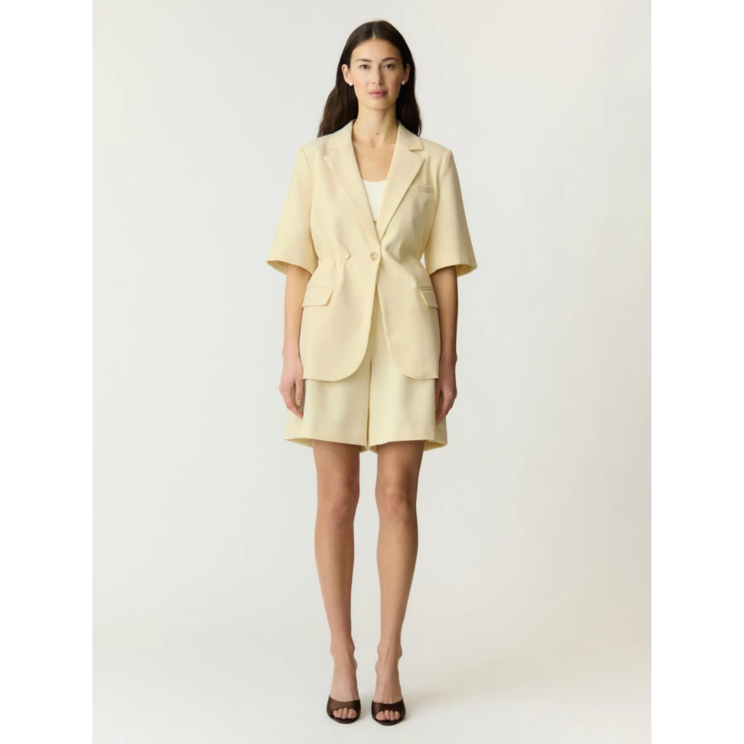 Butter Short Sleeve Tailored Blazer