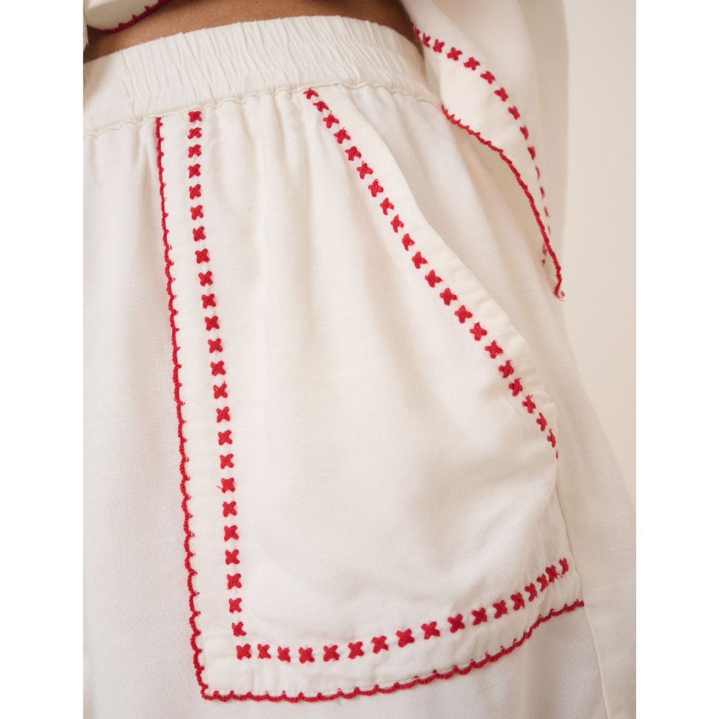 Milos Embroidered Shorts