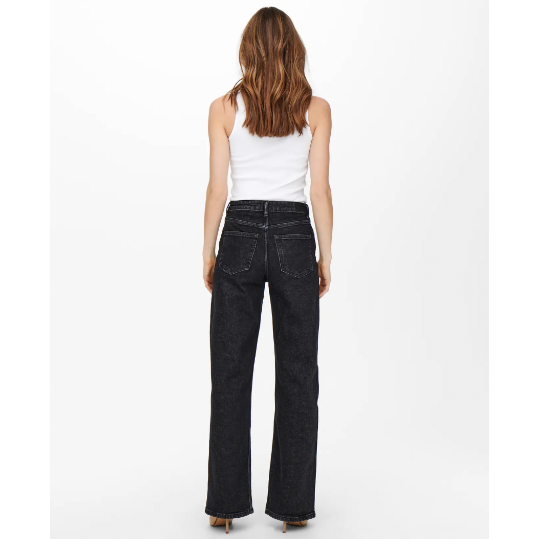 Juicy High Waist Straight Leg Jeans