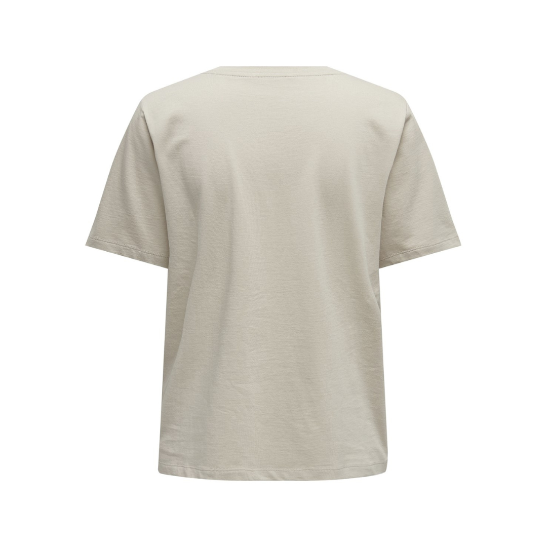 Ecru cotton t-shirt