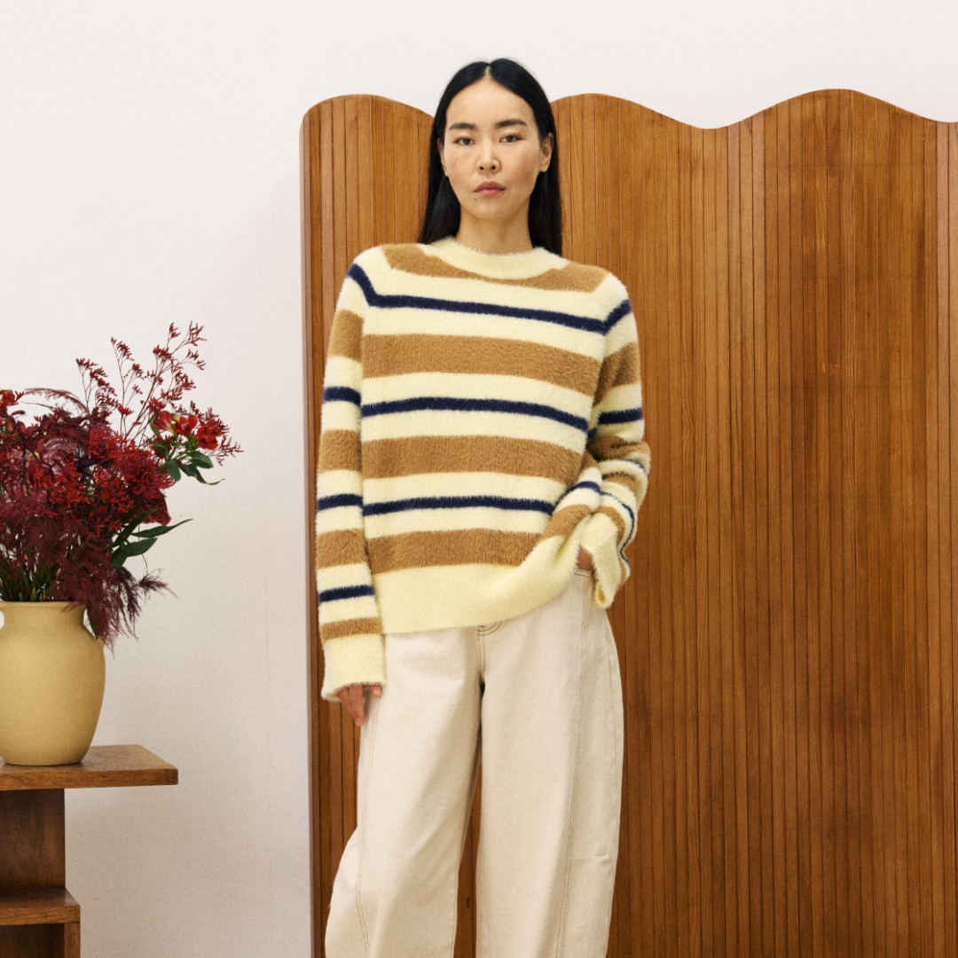 Himalayan Butter Striped Jumper