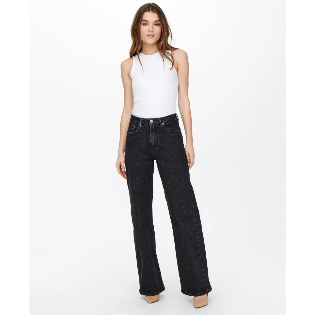 Juicy High Waist Straight Leg Jeans