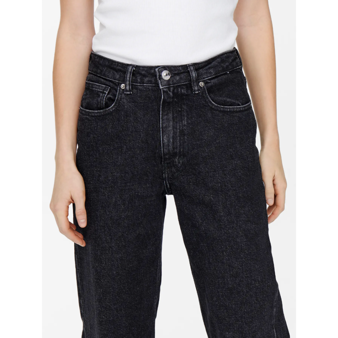 Juicy High Waist Straight Leg Jeans