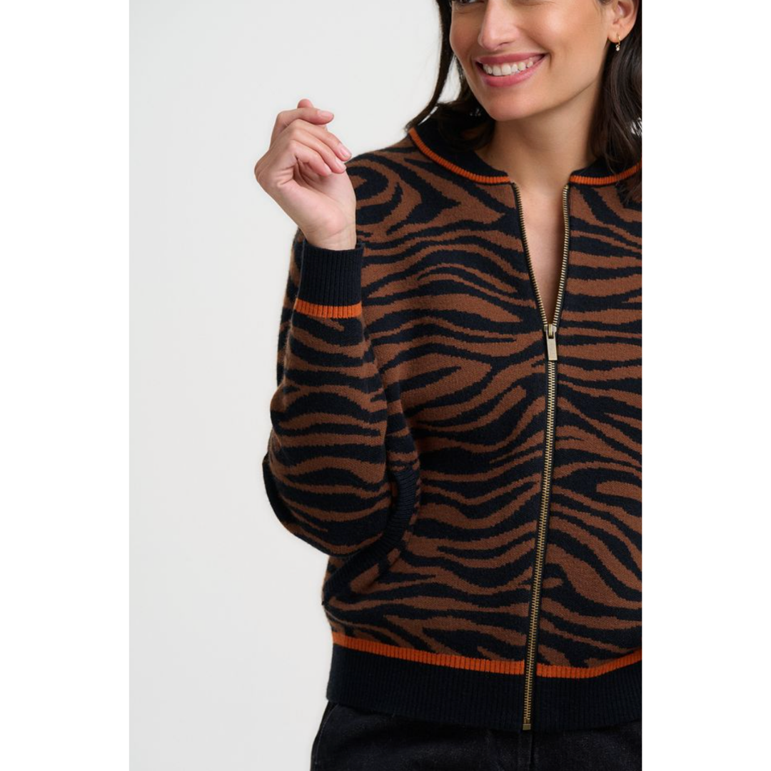 Solana Knitted Bomber Jacket