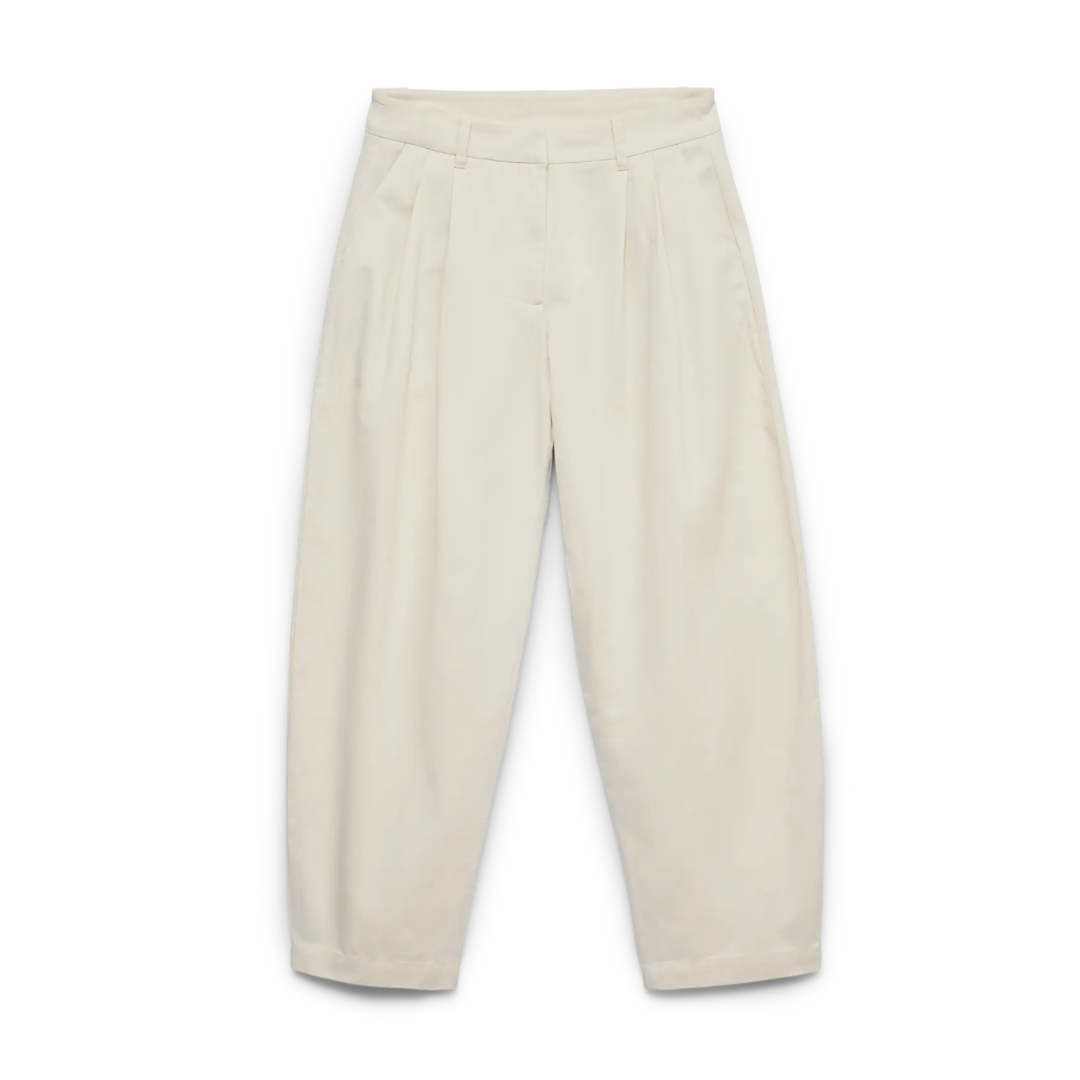 Carley Cream Barrel Trousers