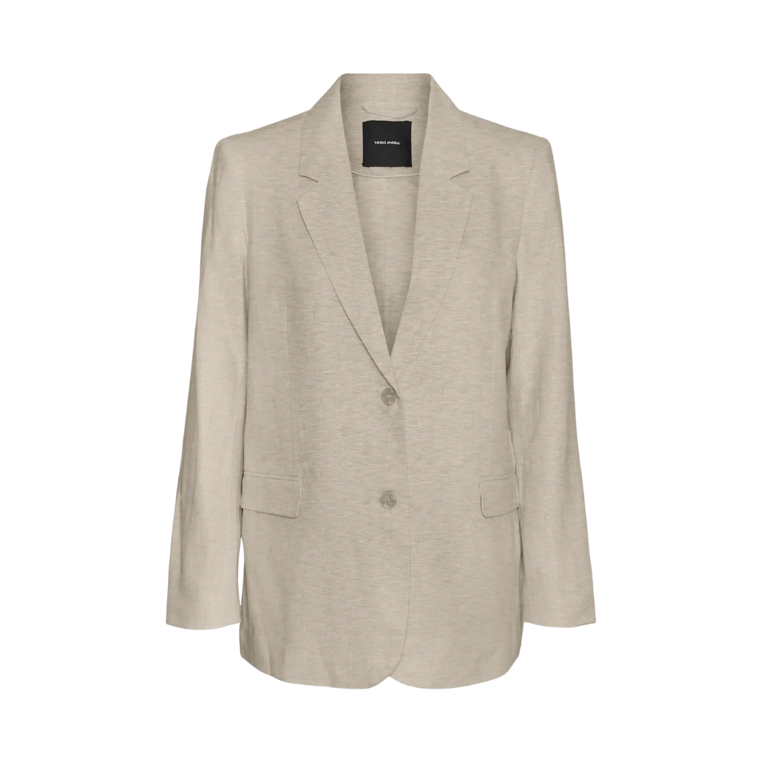 Sabo Beige Linen Mix Blazer