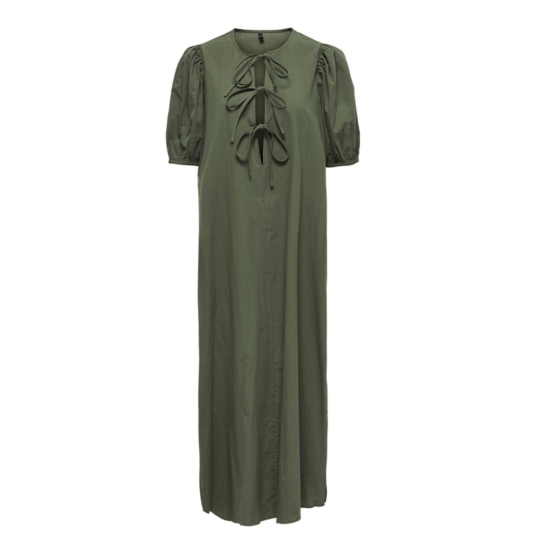 Cece Olive Midi Dress
