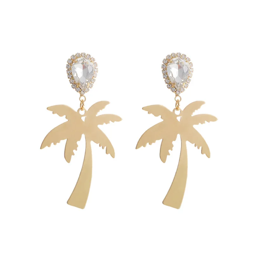 Golden Palm Earrings