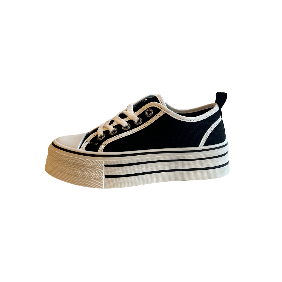 Black Platform Sneakers