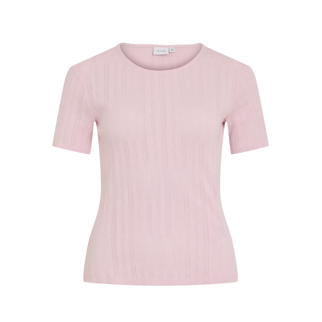 Elodie Blush Pink Knit Tee