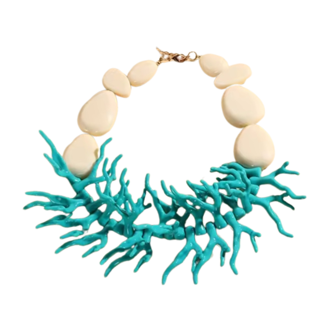 Turquoise Coral Necklace