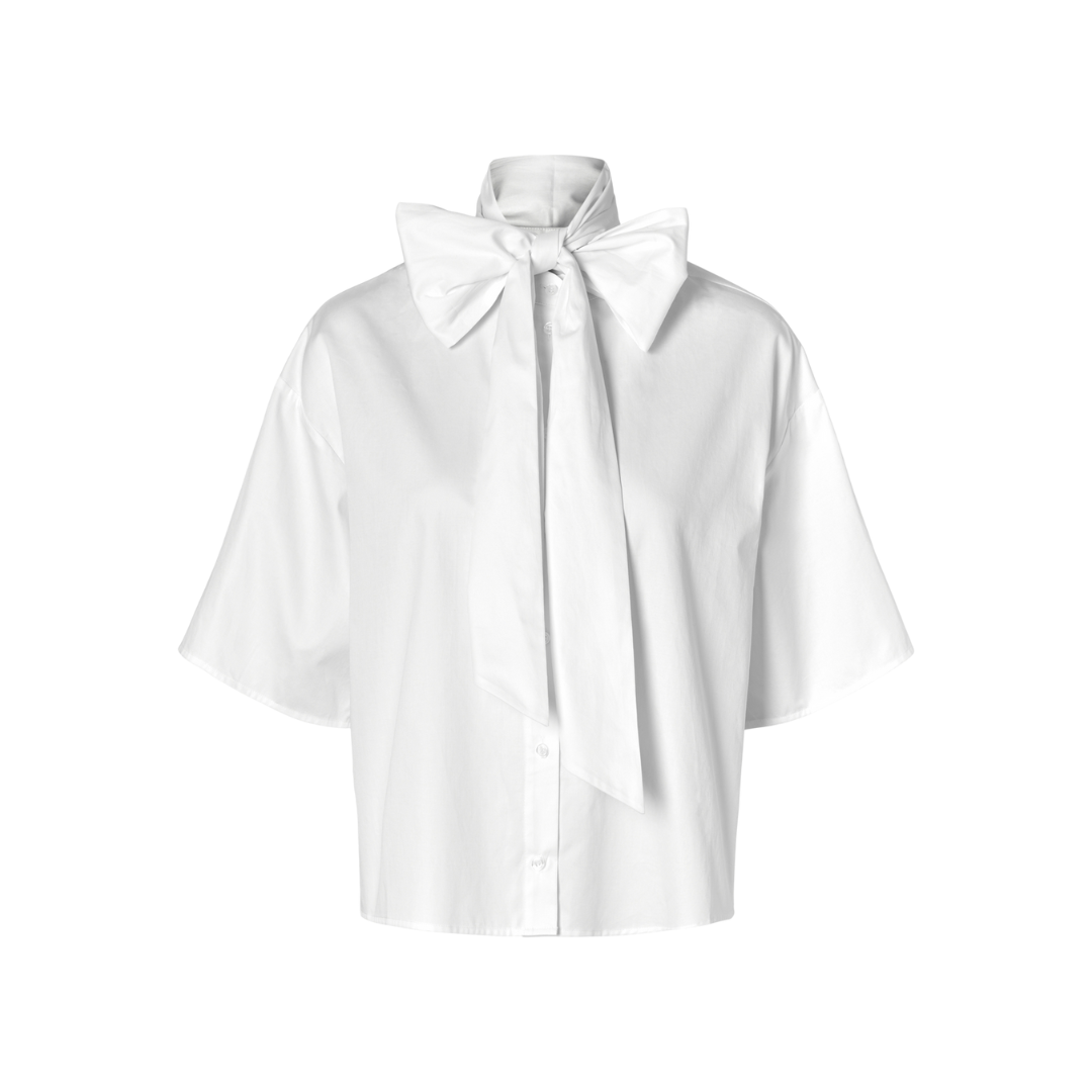 Juno Short Sleeved Bow Shirt