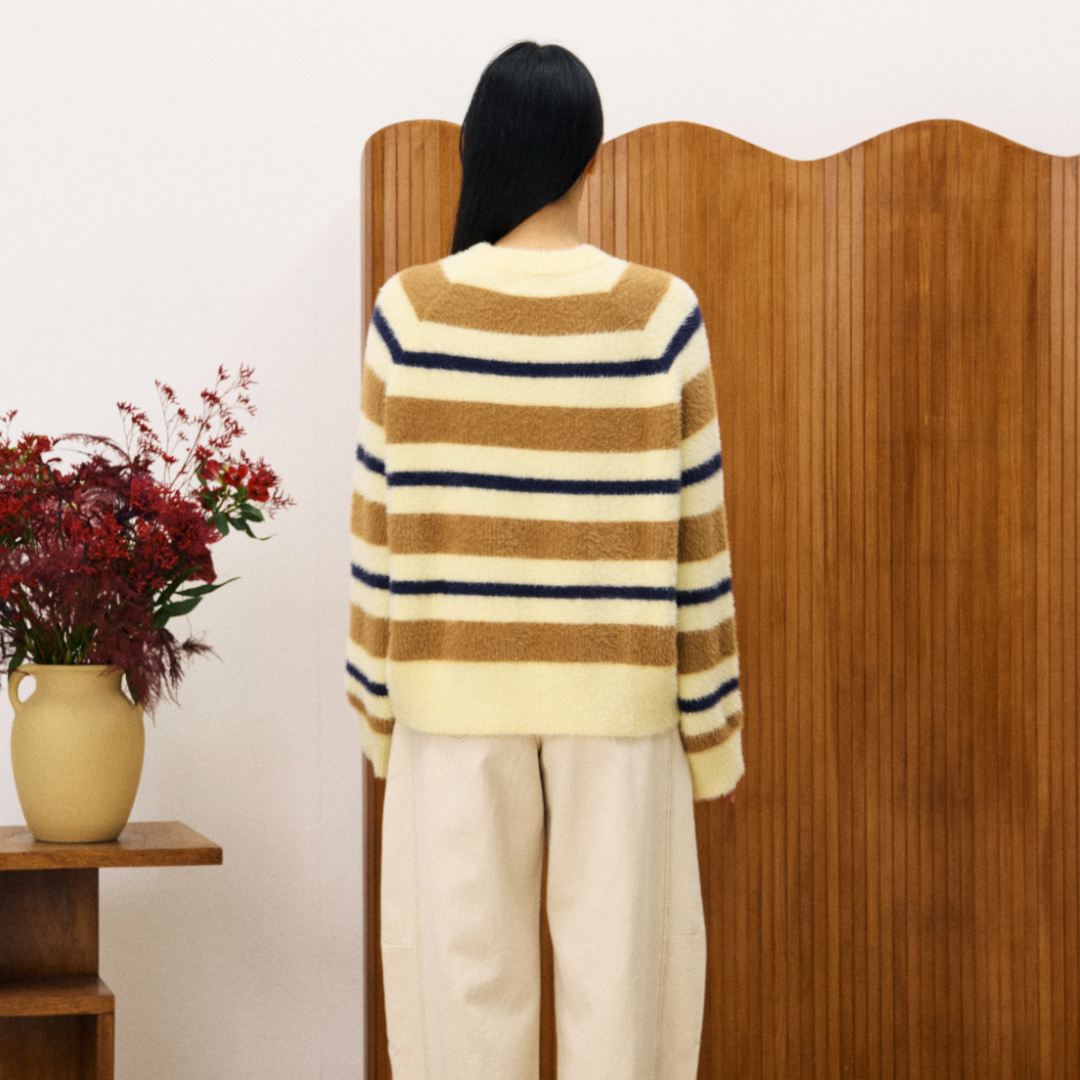 Himalayan Butter Striped Jumper