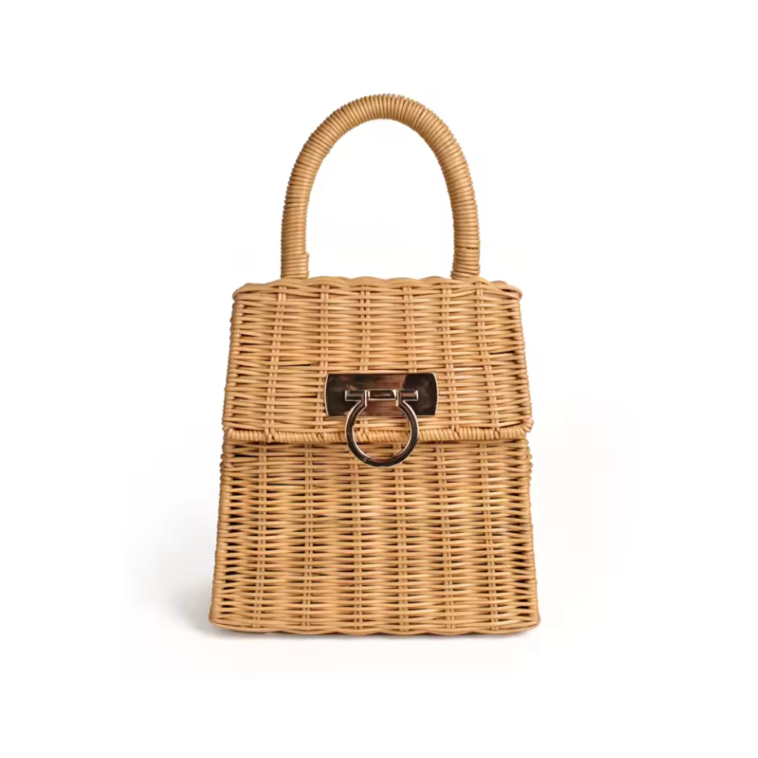 Byron Wicker Box Bag