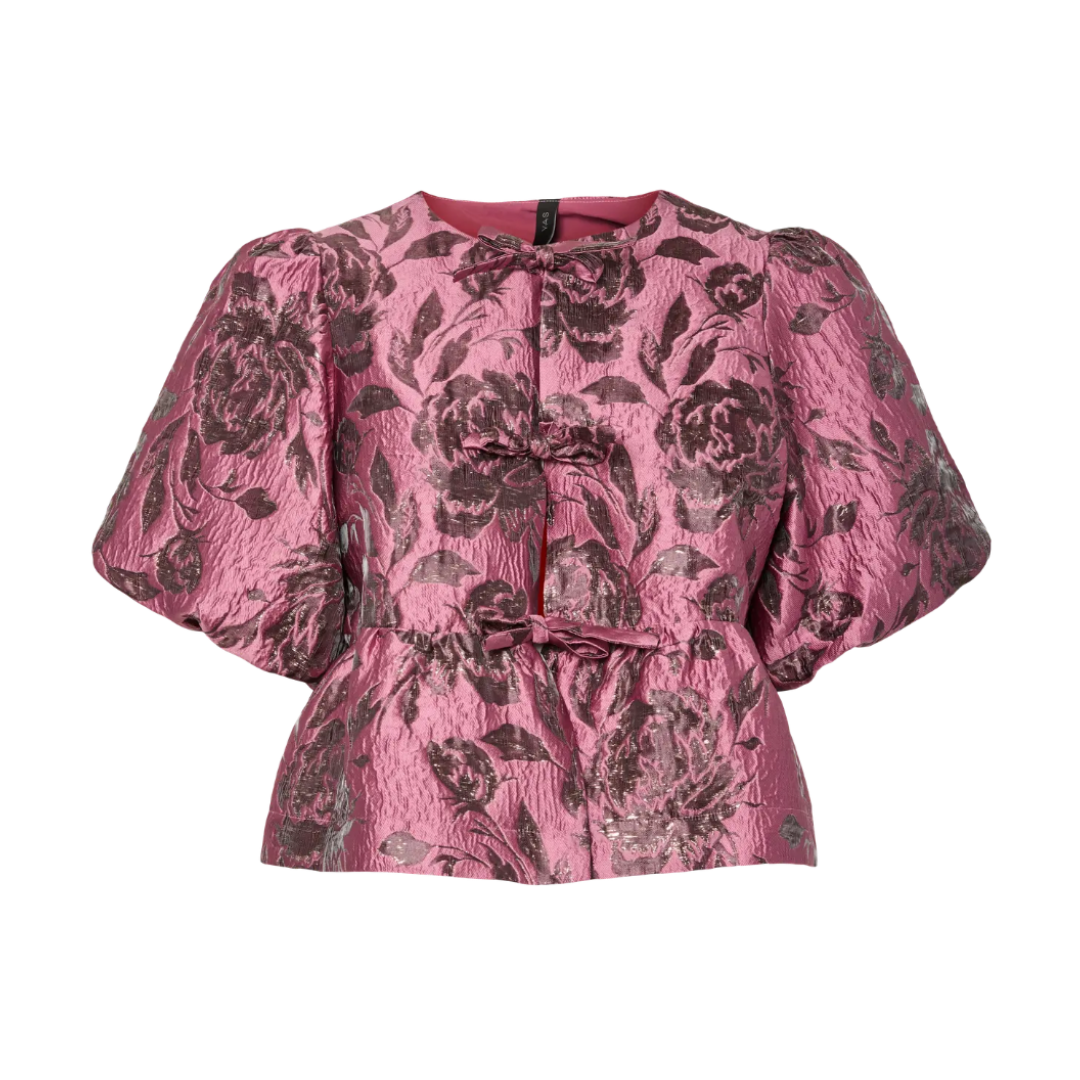 Margot Floral Jacquard Top