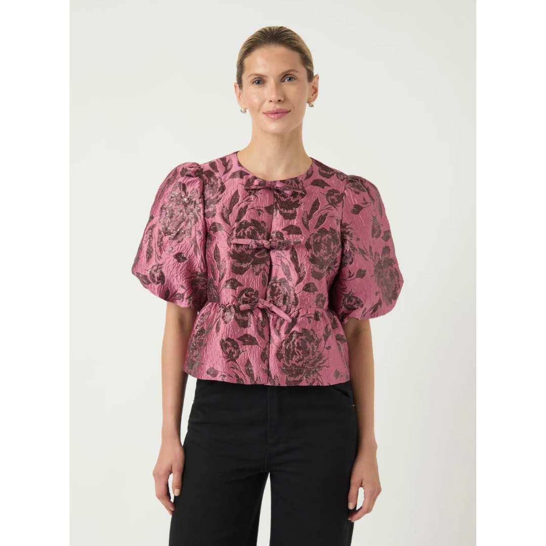 Margot Floral Jacquard Top