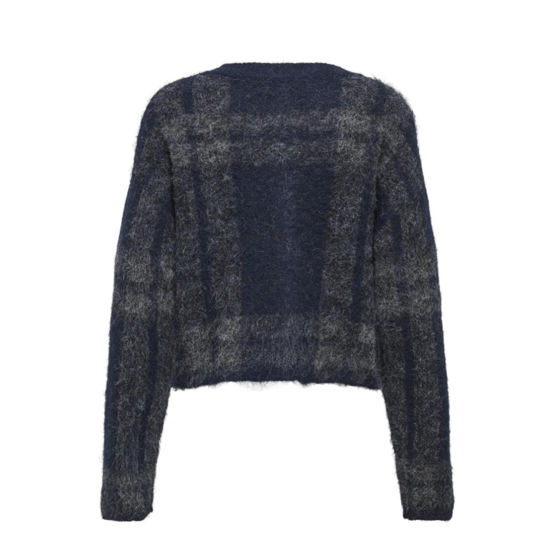 Diana Midnight Checked Cardigan