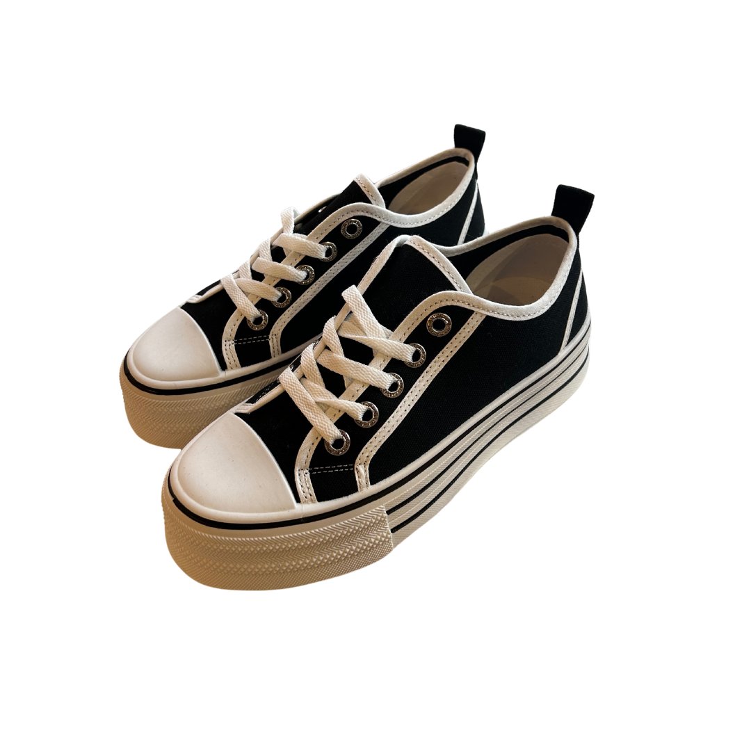 Black Platform Sneakers