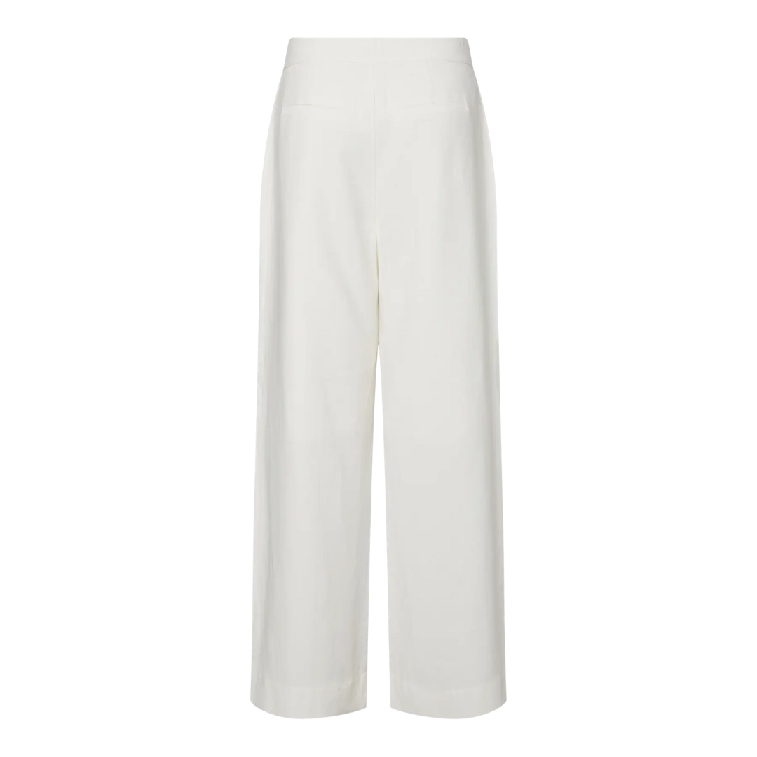 Birmo High Waisted White Trousers