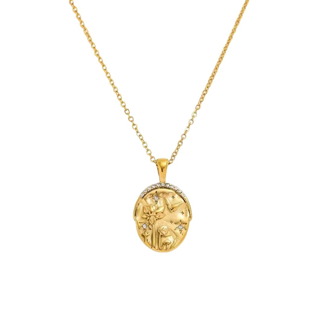 Celestial Charm Gold Necklace