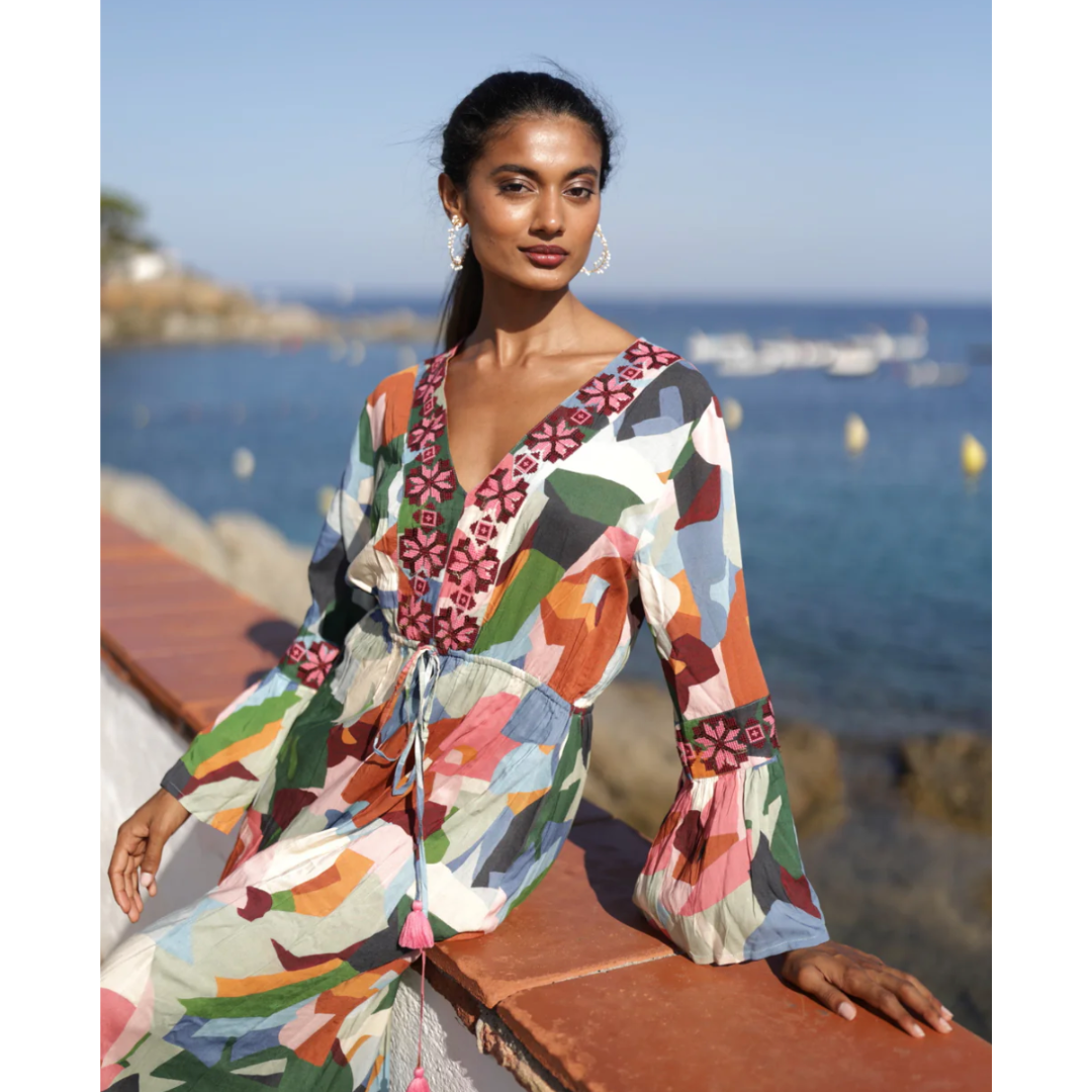 Cassandra Embroidered Dress