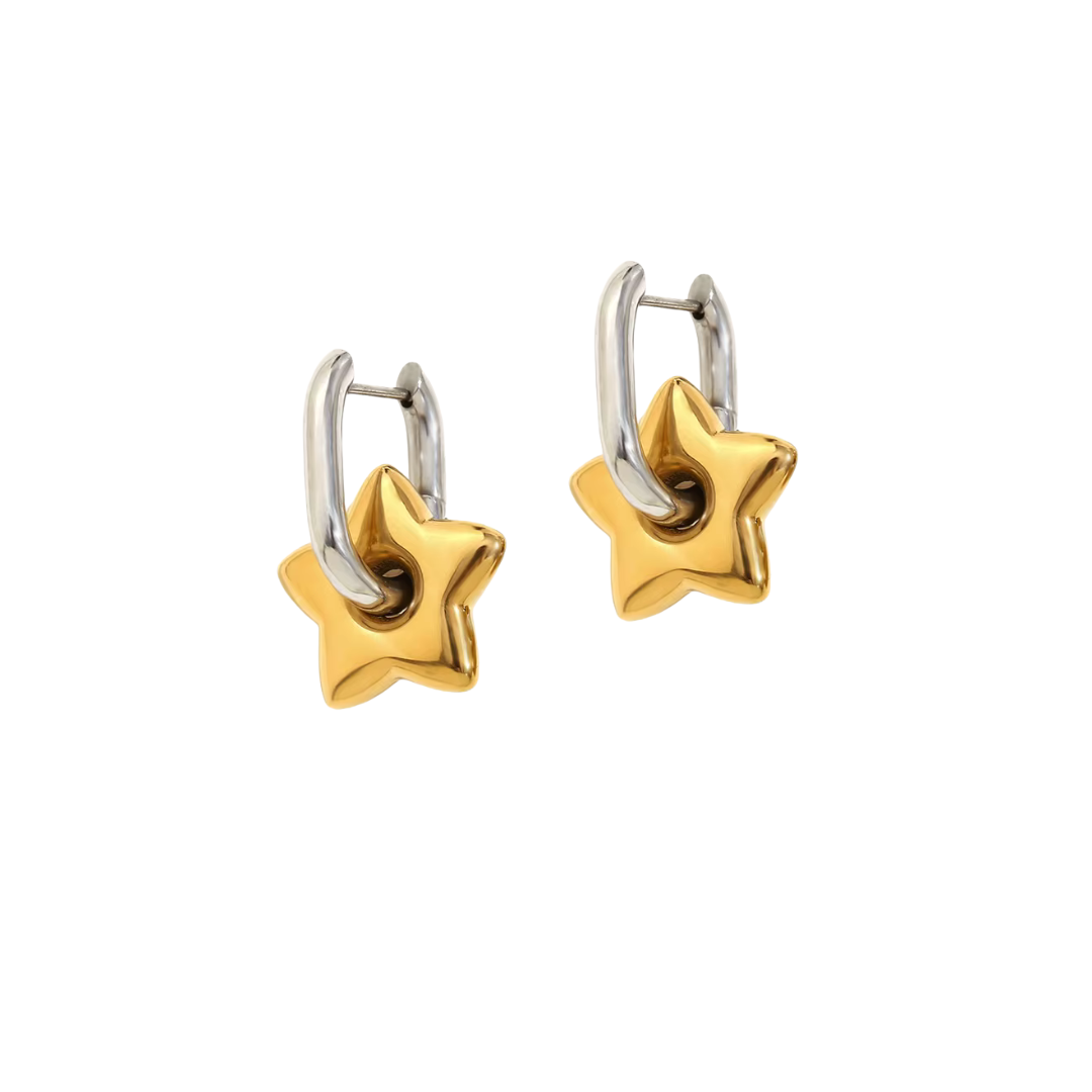 Stella Star Hoop Earrings