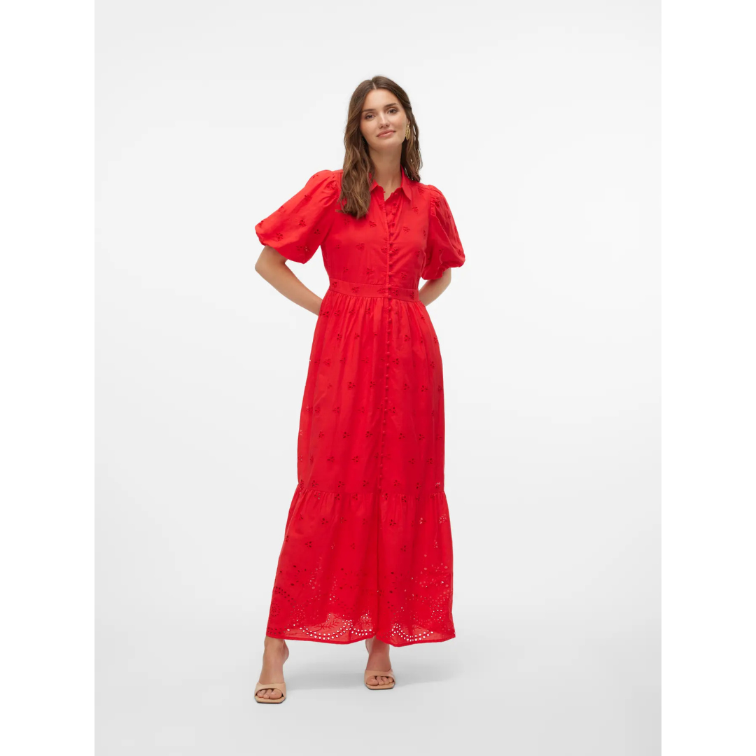Claris Red Maxi Dress