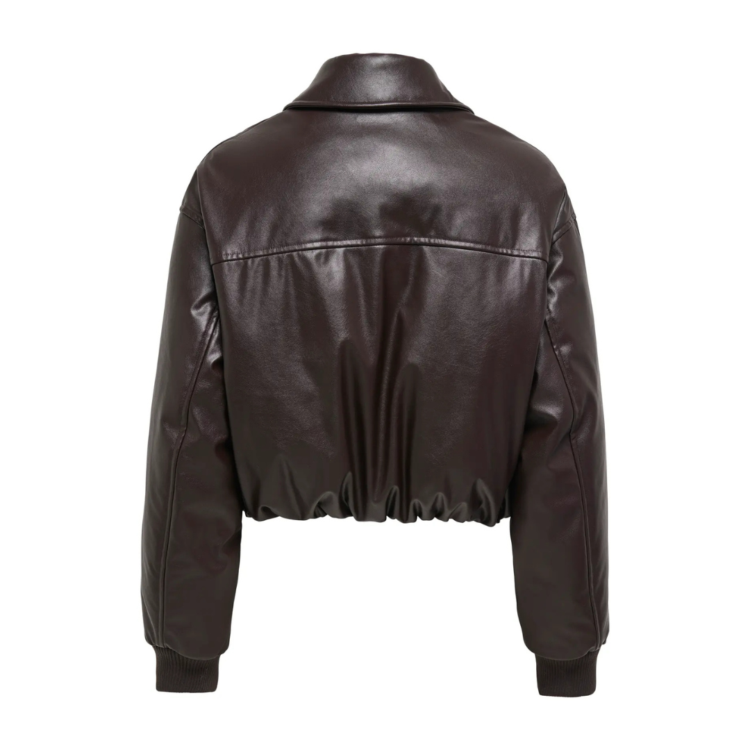 Magda Leather Bomber Jacket